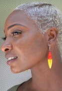 Color Blocked Long Earrings